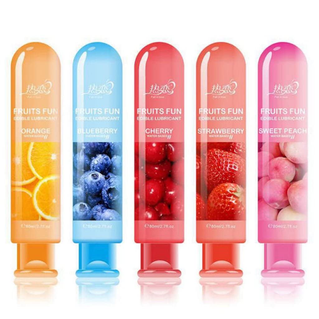 เจลหล่อลื่นสูตรน้ำ FRUITS FUN กลิ่นผลไม้ ขนาด 80ml ( รหัส T16 )