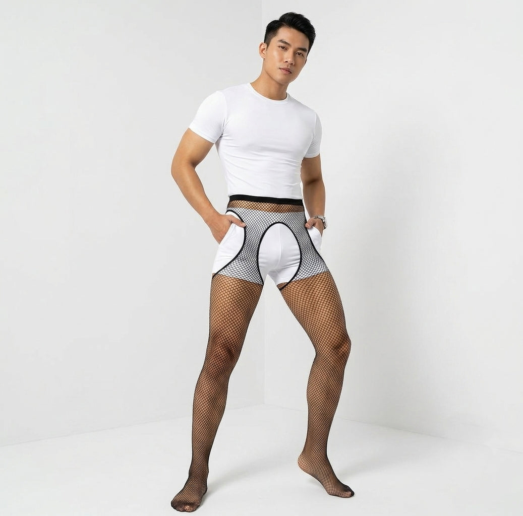 ถุงน่องแหวกเป้าขนาดฟรีไซส์ ( รหัส B3336 )