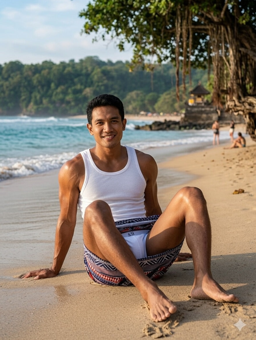 โสร่งผู้ชายพร้อมใส่แบบสั้น ISLANDER ( รหัส ID19 )