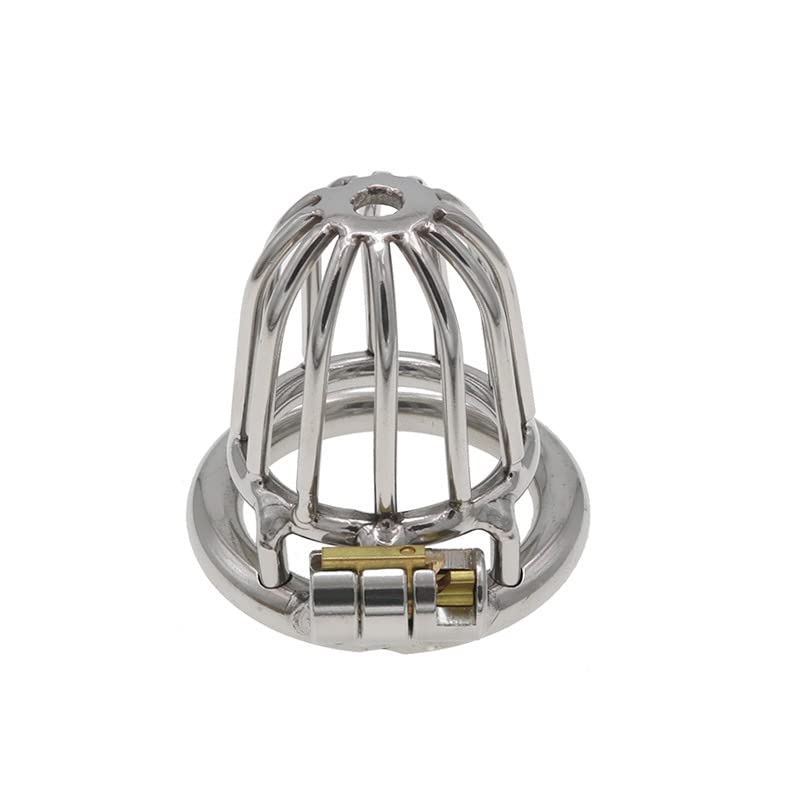 กรงล็อคแสตนเลสทรงสูง CHASTITY CAGE LOCK ( รหัส CG23 )