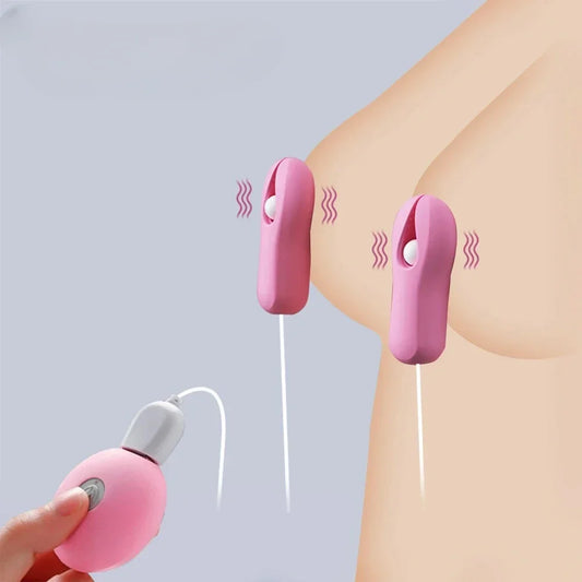 เครื่องหนีบสั่นหัวนมแบบชาร์จ USB ( รหัส PO18 )