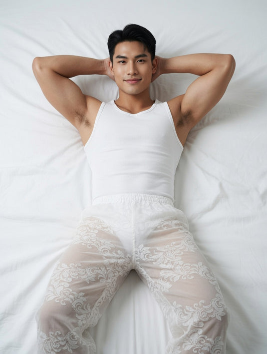 Islander กางเกงนอนผู้ชายซีทรู ( รหัส ID01 )