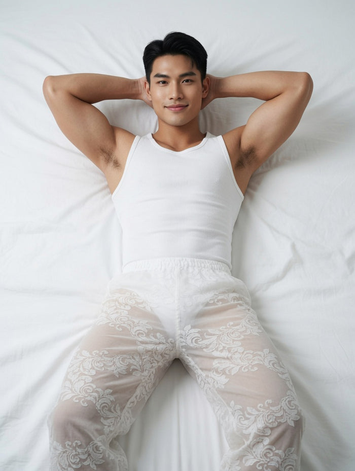 Islander กางเกงนอนผู้ชายซีทรู ( รหัส ID01 )