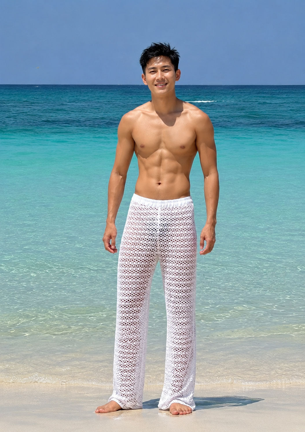 islander ไอแลนเดอร์กางเกงขายาววินเทจผู้ชาย สำหรับใส่ชายหาดหรือใส่นอน ( รหัส ID04 )