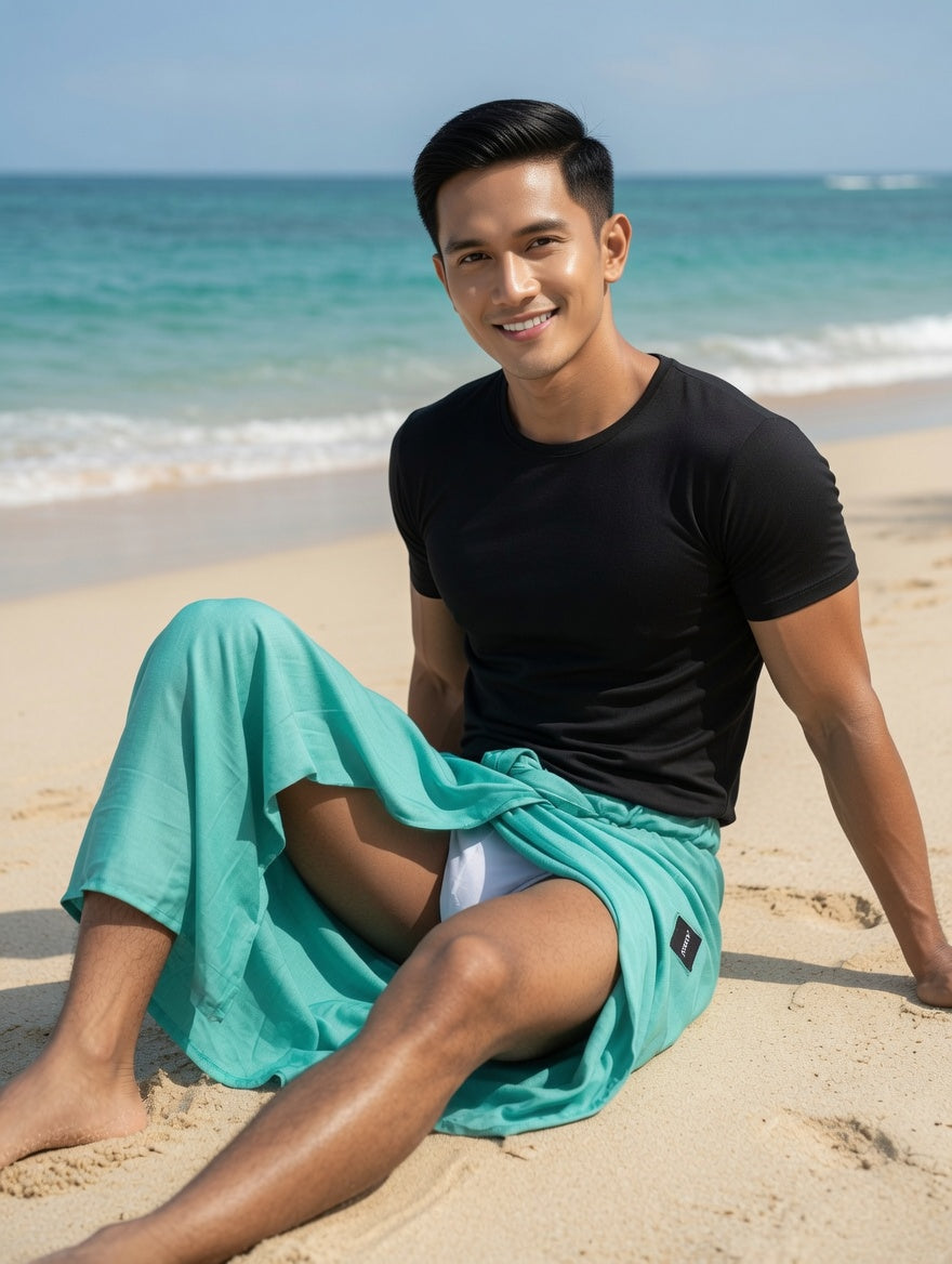 islander โสร่งแบรนด์ไอแลนด์แบบพร้อมใส่เอวยางยืด ไสตล์ผู้ชายชาวเกาะ ( รหัส SM42 )