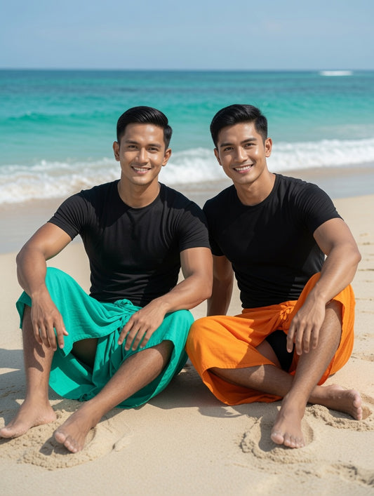 islander โสร่งแบรนด์ไอแลนด์แบบพร้อมใส่เอวยางยืด ไสตล์ผู้ชายชาวเกาะ ( รหัส SM42 )