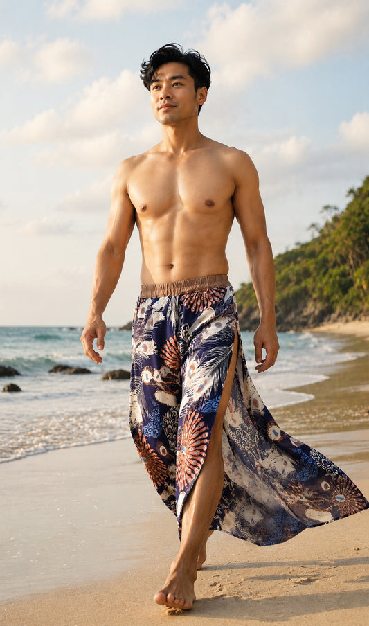 islander กางเกงชายหาดขายาวผ่าข้าง ( รหัส ID15 )