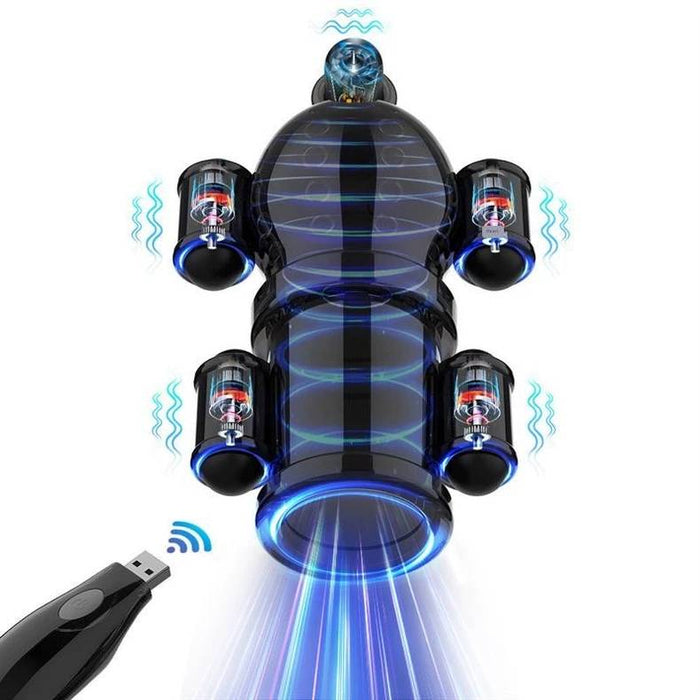 ปลอกสั่นลำ ควบคุมด้วยรีโมท USB ( รหัส W24 )