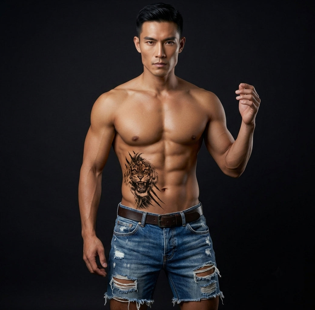 SET4 สติกเกอร์รอยสักแบบชั่วคราว ( รหัส AC15 )